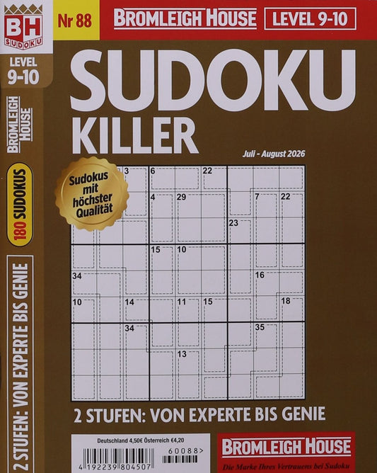 Brom. Sudoku Killer Level 9 - 10