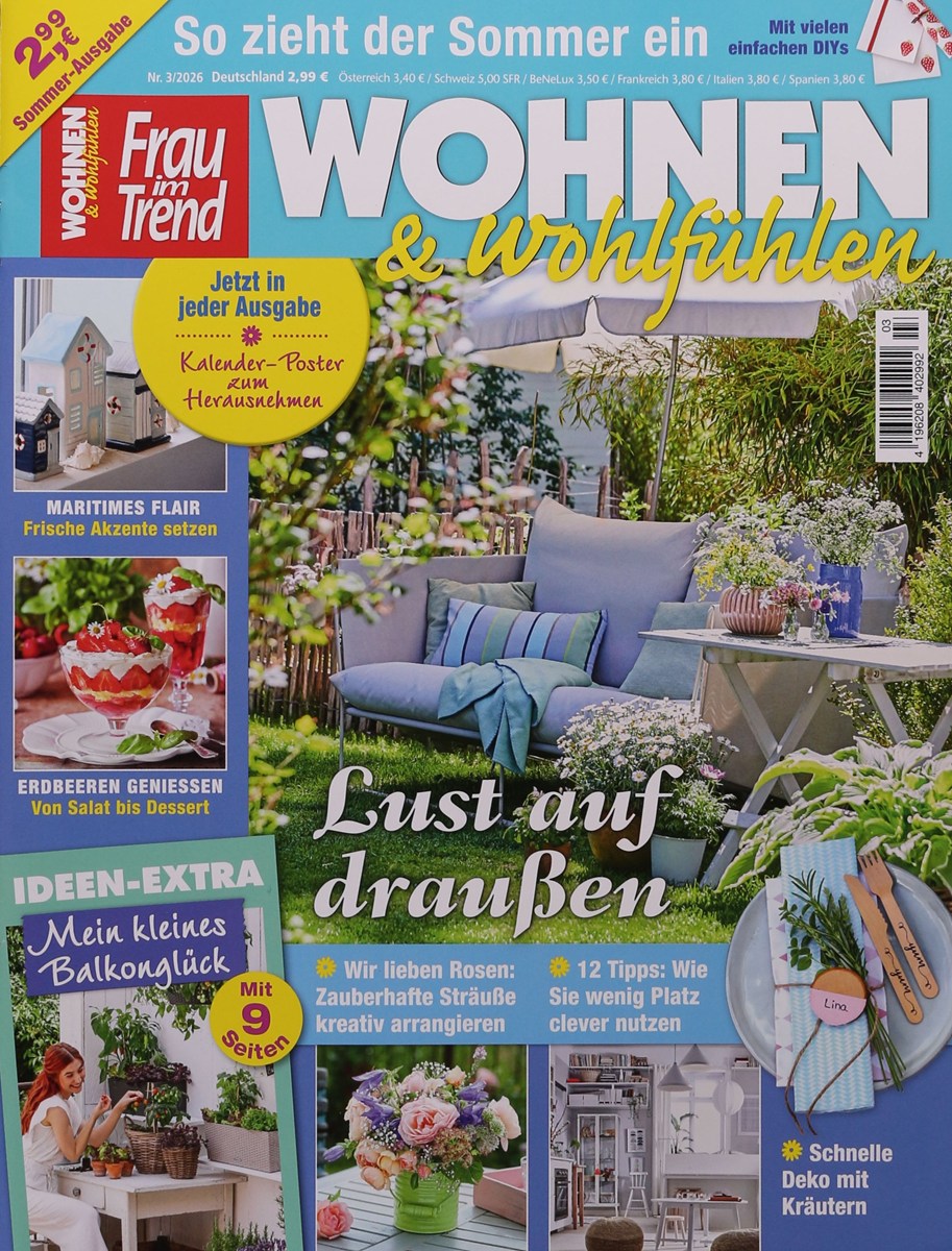 Frau im Trend Wohnen und Wohlfühlen