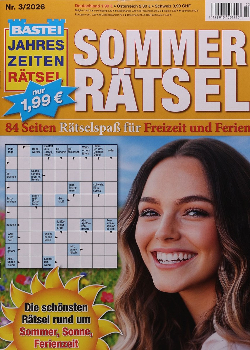 Jahreszeitenrätsel Sommer-Rätsel