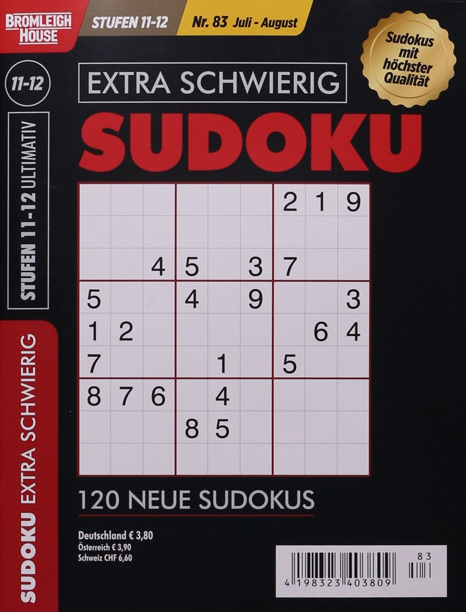 Sudoku Extrem Schwierig